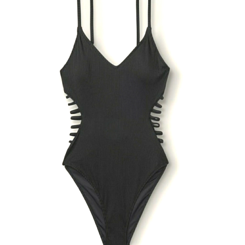 🩱❤STRAPPY SIDE RIBBED ONE-PIECE🩱❤